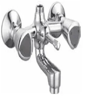 صورة لخلاط دش KM Knobe بتصميم مزدوج ومخرج دش للاستخدام في الحمامات.