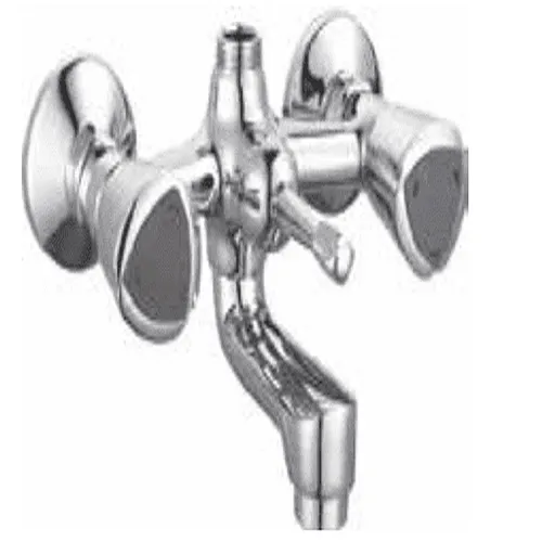 صورة لخلاط دش KM Knobe بتصميم مزدوج ومخرج دش للاستخدام في الحمامات.