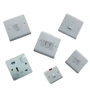 سلسلة مفاتيح كهرباء بيضاء