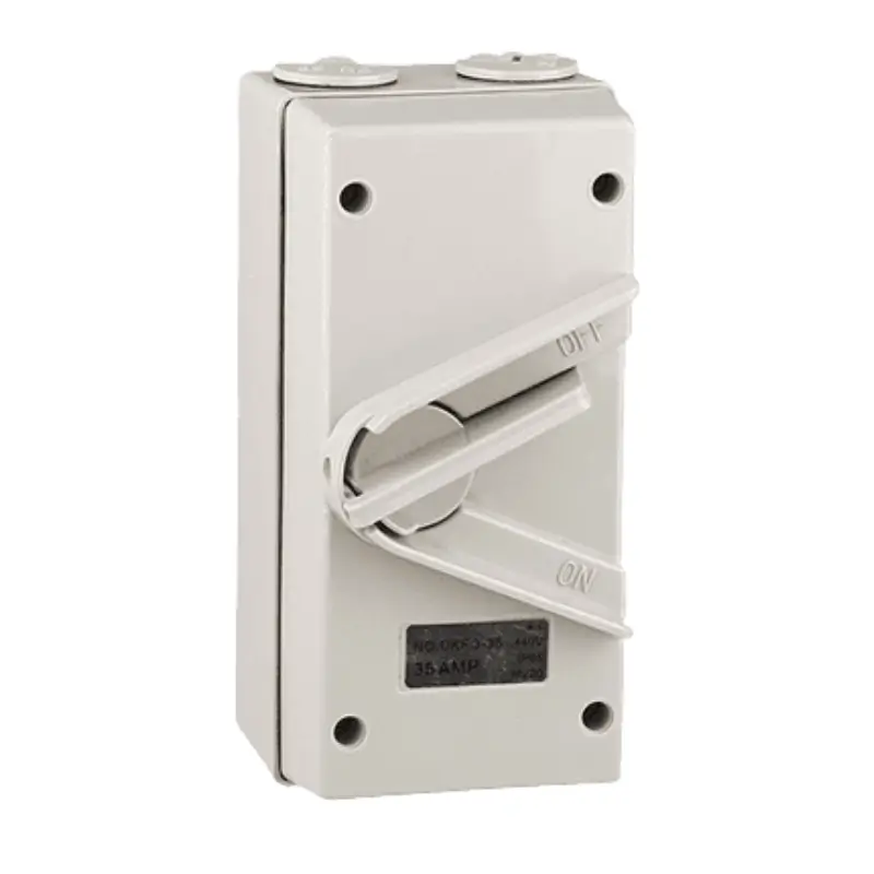 Weatherproof PVC Isolator Switch (20A to 63A, 240V/440V)