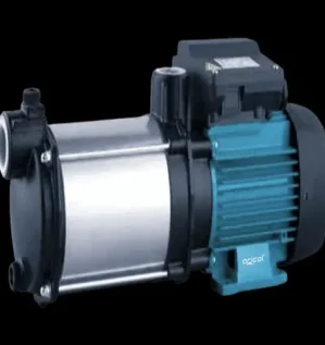 صورة لمضخة مياه 1 حصان متعددة المراحل بمراوح من الستانلس ستيل وتصميم متين مخصصة لتقوية ضغط المياه.