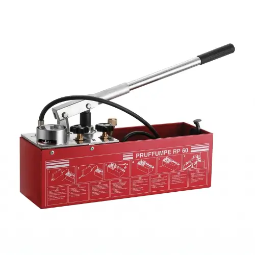 Manual Hydraulic Pressure Testing Pump for Water Pipes, Boilers, and Solar Systems