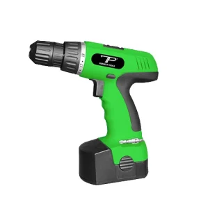 Cordless drill with slide pack battery system high performance tool for daily drilling and screw driving.