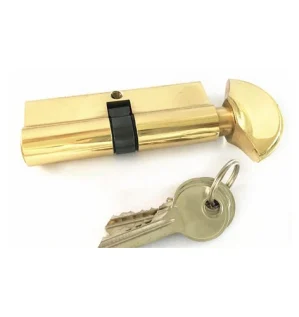 قفل باب أسطواني بمفتاح ومقبض داخلي مناسب للأبواب السكنية والتجارية يوفر أماناً وسهولة استخدام