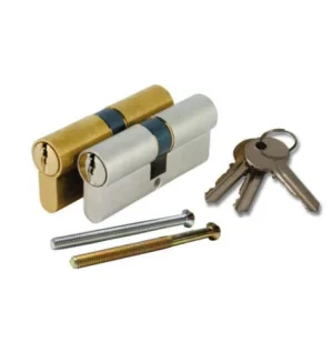 قفل باب أسطواني بمفتاح من الجانبين مناسب للأبواب المنزلية والتجارية يوفر أماناً كاملاً