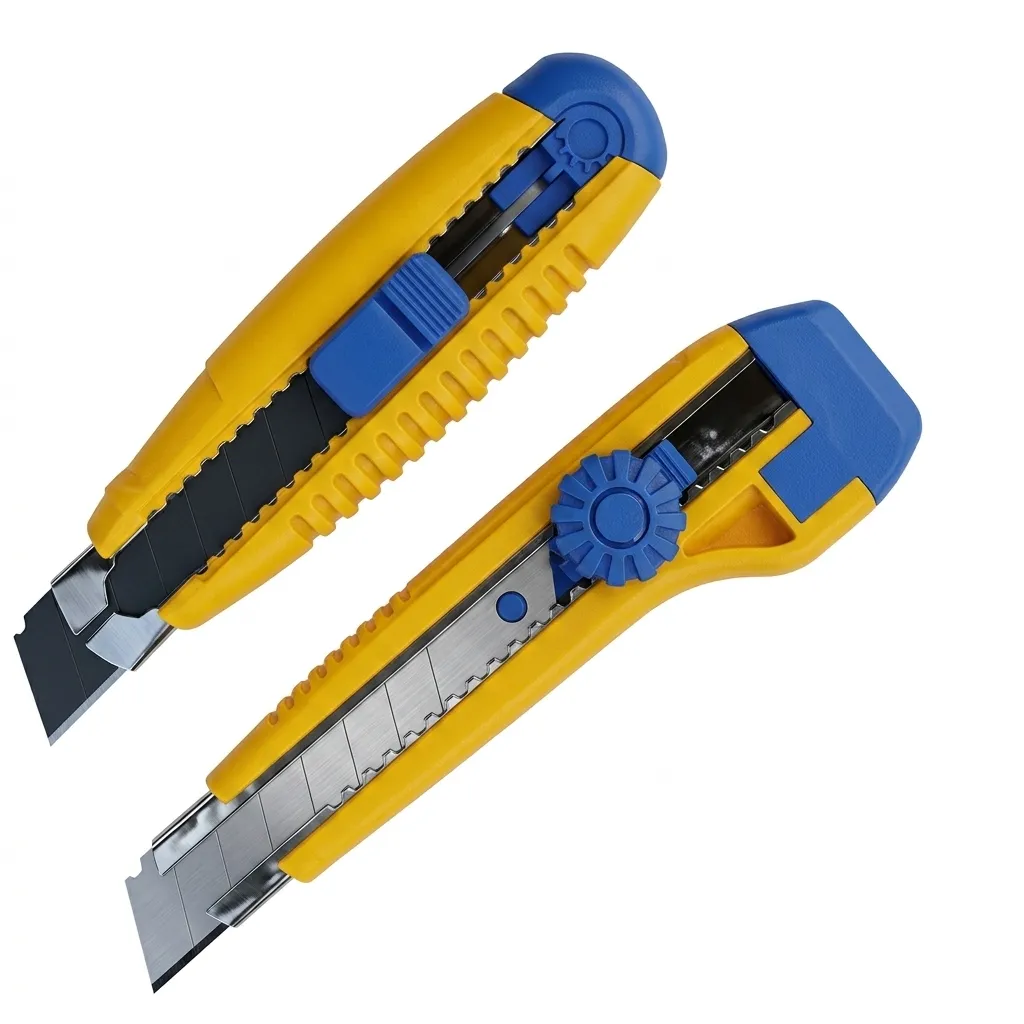 High-Efficiency Professional Utility Knife Set (2-Piece Pack) with Advanced Locking System.