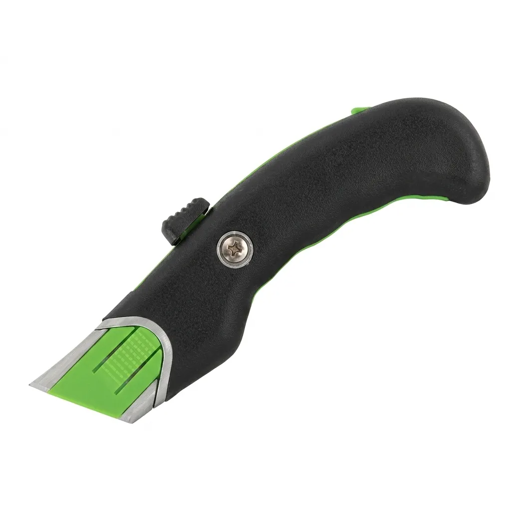 INDUSTRIAL SELF RETRACTING KNIFE WITH FULL BODY TPR GRIP (19MM)