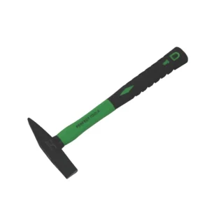 Heavy-duty hammer designed for industrial use with reinforced handle and coated head for reliability.