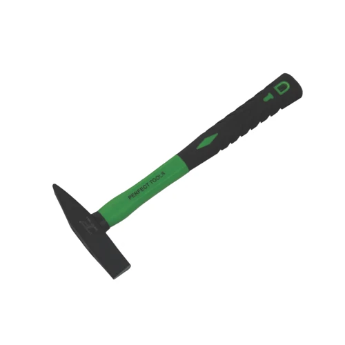 Heavy-duty hammer designed for industrial use with reinforced handle and coated head for reliability.