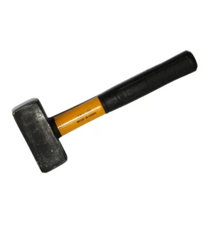Heavy-duty industrial hammer with coated head and reinforced fibre handle for maximum strength.