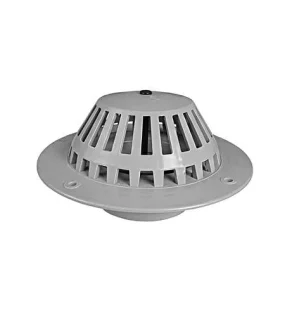 image of a RAIN OUTLET DOME TYPE available in 3" and 4" sizes for vertical drainage.
