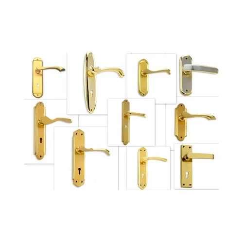 طقم مقابض أبواب بتصميم أنيق متعدد مناسب للأبواب الخشبية والمعدنية للاستخدام السكني والتجاري