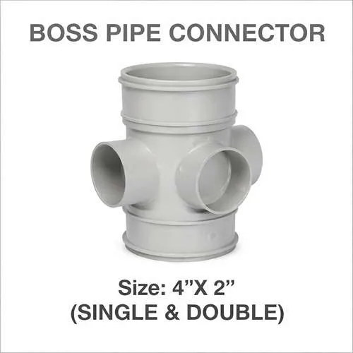 صورة وصلة بوس UPVC لتفريع الأنابيب بمخرج جانبي مفرد ومزدوج.