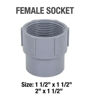 image UPVC Female Socket Connector for secure pipe connection.
