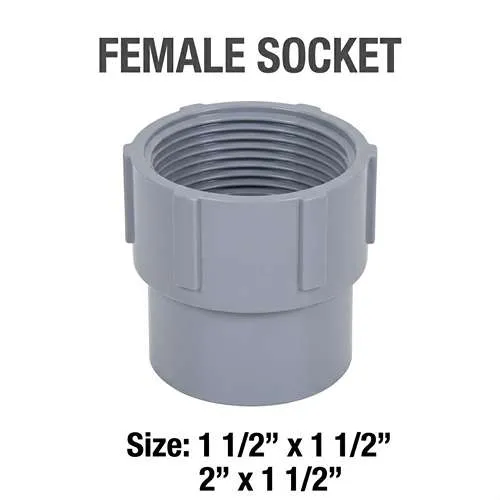 image UPVC Female Socket Connector for secure pipe connection.