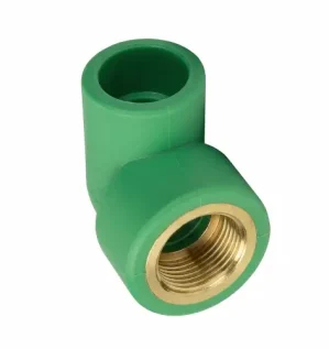 Premium Green PPR Female Elbow with Brass Thread for Water Systems