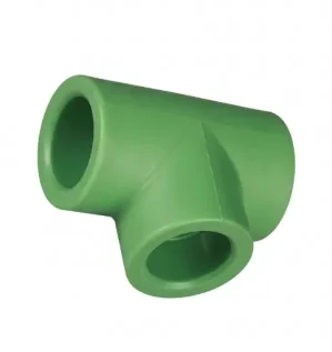 PPR TEE Fitting | Green Three-Way Socket Fusion Connector