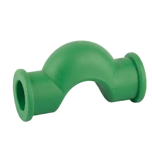 Green PPR Cross Bend Pipe Fitting for Efficient Plumbing Systems